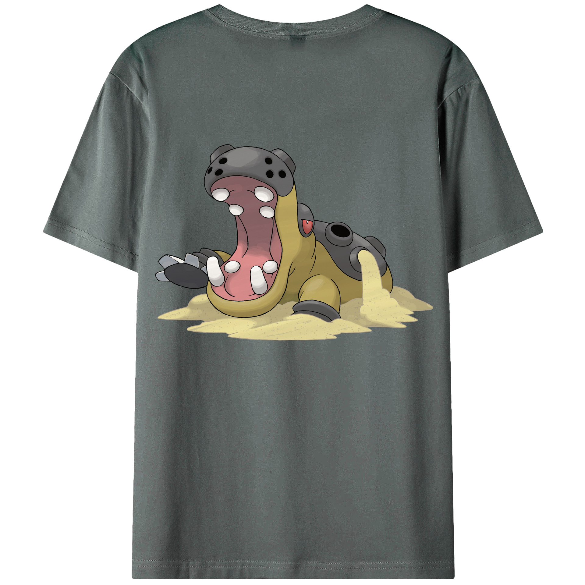 （画像用） ポケットモンスター Pokémon 綿100％ メンズ半袖Tシャツ（バックプリント） 通気性